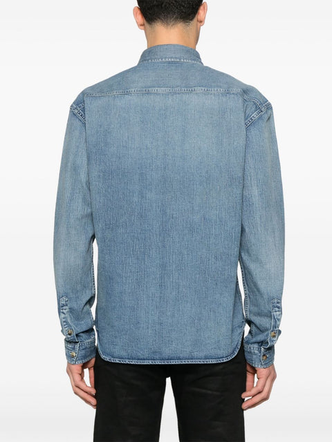 Saint Laurent Saint Laurent Cassandre Denim Shirt