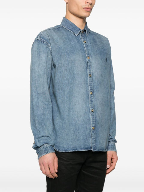 Saint Laurent Saint Laurent Cassandre Denim Shirt