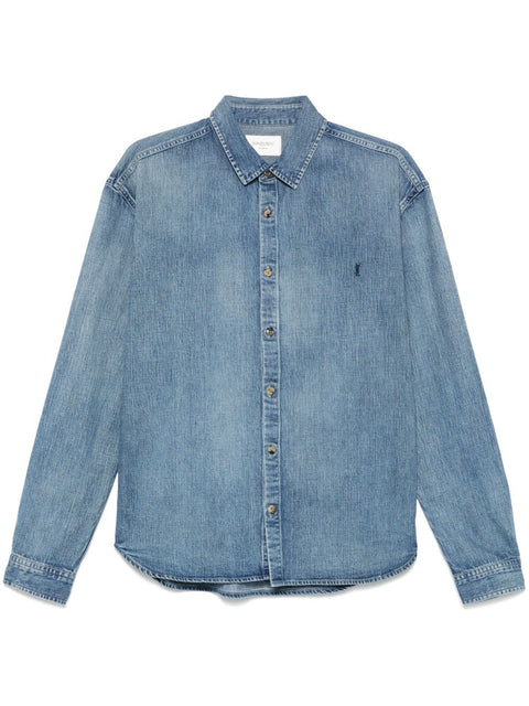 Saint Laurent Saint Laurent Cassandre Denim Shirt