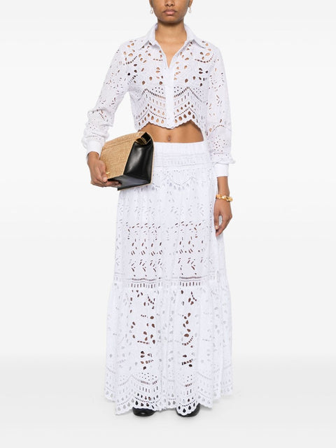 Ermanno Scervino Ermanno Scervino Lace cropped shirt