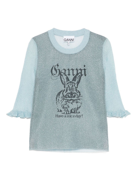Ganni Ganni Bunny-detail top