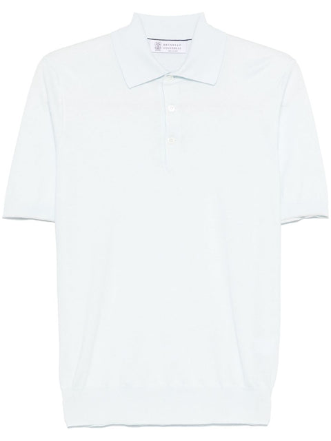 Brunello Cucinelli Brunello Cucinelli T-shirts and Polos Clear Blue