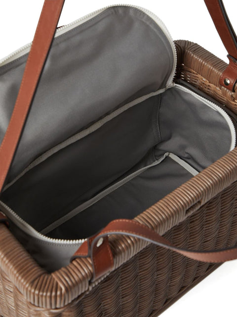 Brunello Cucinelli Brunello Cucinelli Wicker basket bag