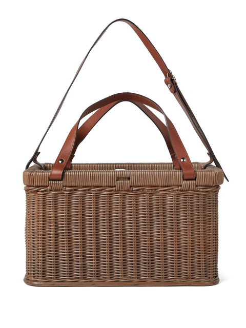 Brunello Cucinelli Brunello Cucinelli Wicker basket bag