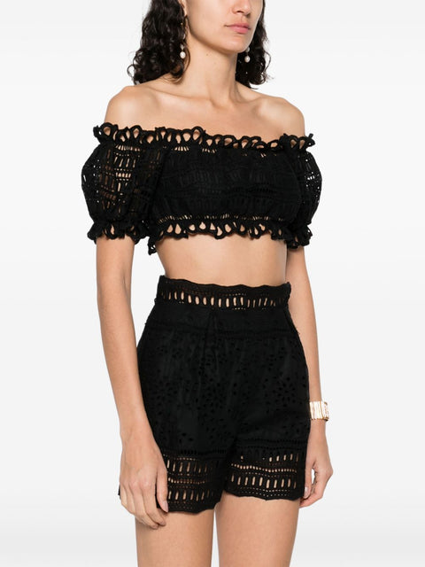 Ermanno Scervino Ermanno Scervino Off-shoulder embroidered top
