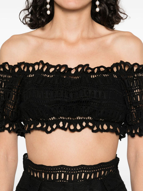 Ermanno Scervino Ermanno Scervino Off-shoulder embroidered top