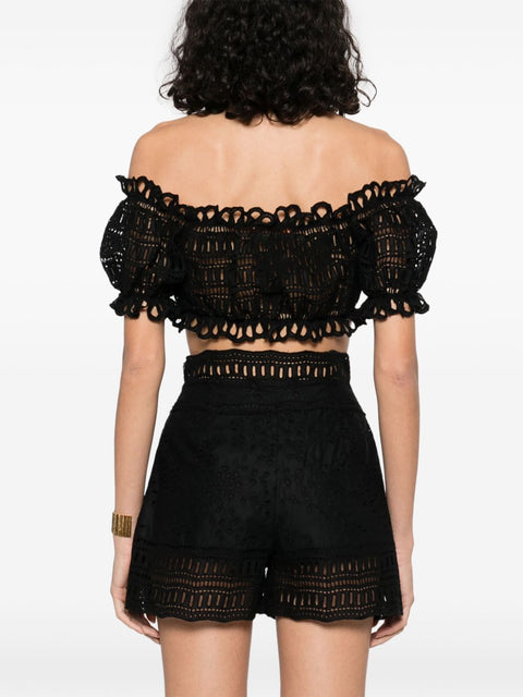 Ermanno Scervino Ermanno Scervino Off-shoulder embroidered top