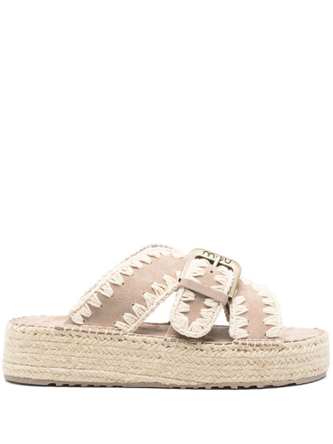 Mou Mou Sandals Beige