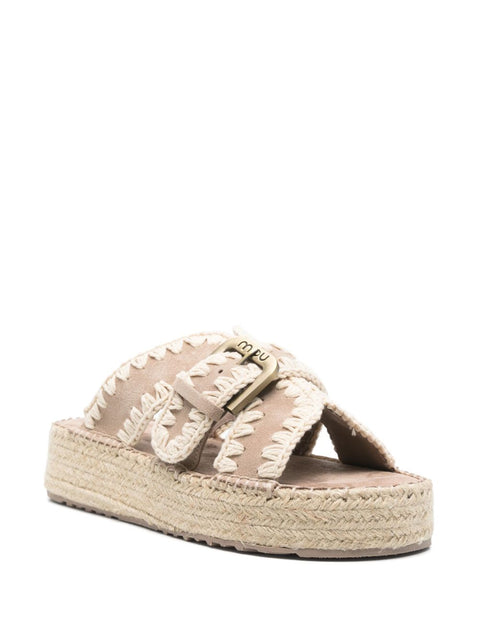 Mou Mou Sandals Beige