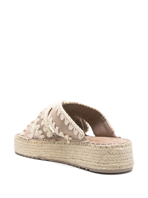 Mou Mou Sandals Beige