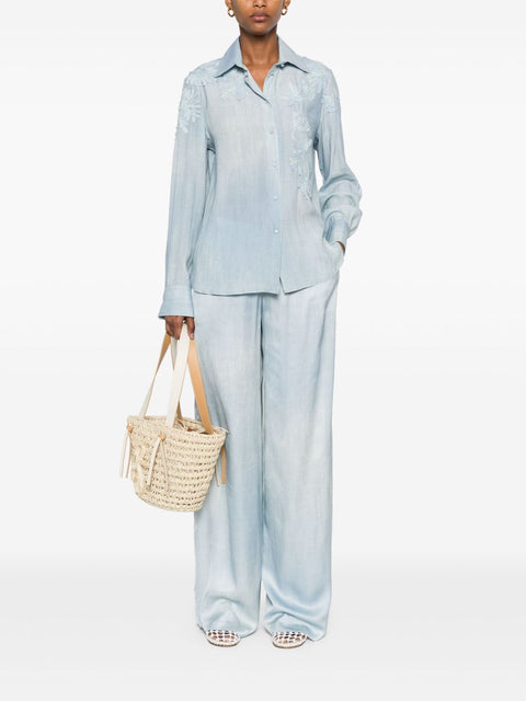 Ermanno Scervino Ermanno Scervino Denim Print Trousers