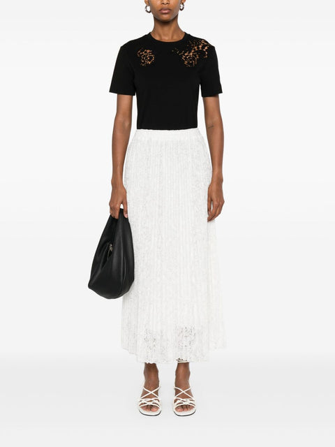 Ermanno Scervino Ermanno Scervino Lace detail cotton t-shirt