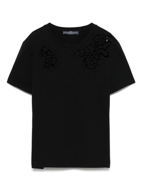 Ermanno Scervino Ermanno Scervino Lace detail cotton t-shirt