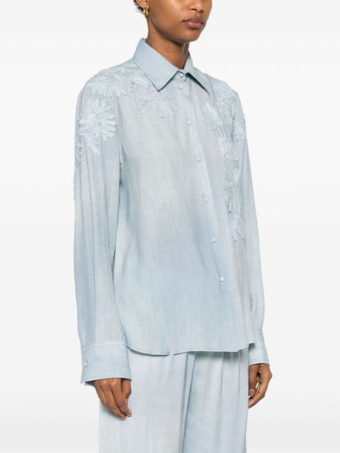 Ermanno Scervino Ermanno Scervino floral-embroidered Shirt