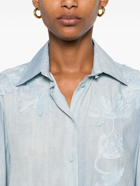 Ermanno Scervino Ermanno Scervino floral-embroidered Shirt