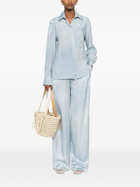 Ermanno Scervino Ermanno Scervino floral-embroidered Shirt