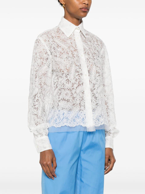 Ermanno Scervino Ermanno Scervino floral-lace shirt