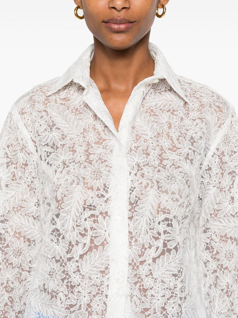 Ermanno Scervino Ermanno Scervino floral-lace shirt