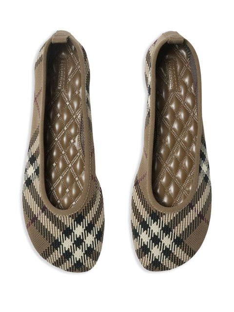 Burberry Burberry checkered Ballerina in jacquard