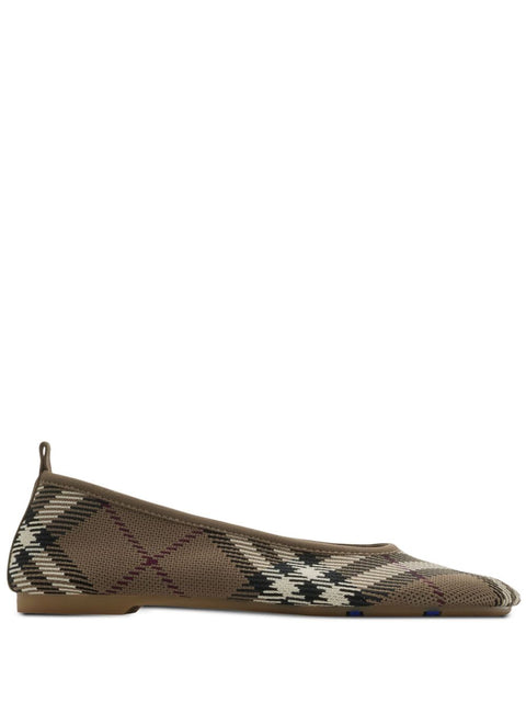Burberry Burberry checkered Ballerina in jacquard