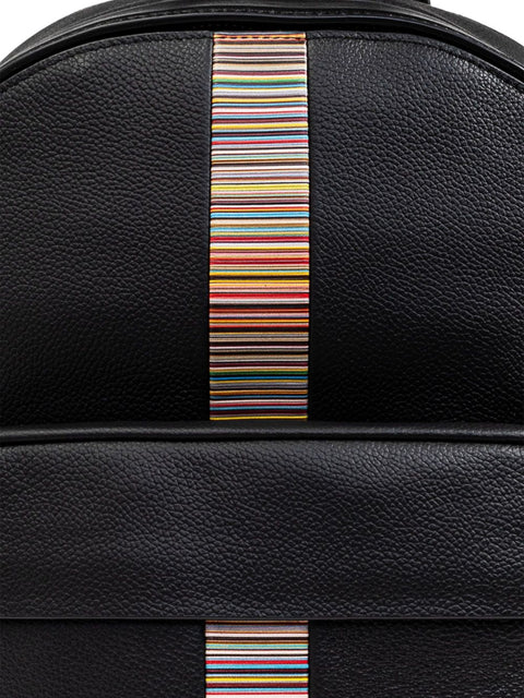 Paul Smith Paul Smith Signature Stripe leather backpack