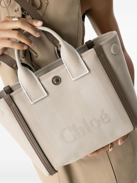 Chloè Chloè Chloé Carry small canvas tote bag