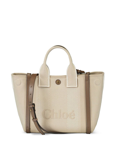 Chloè Chloè Chloé Carry small canvas tote bag