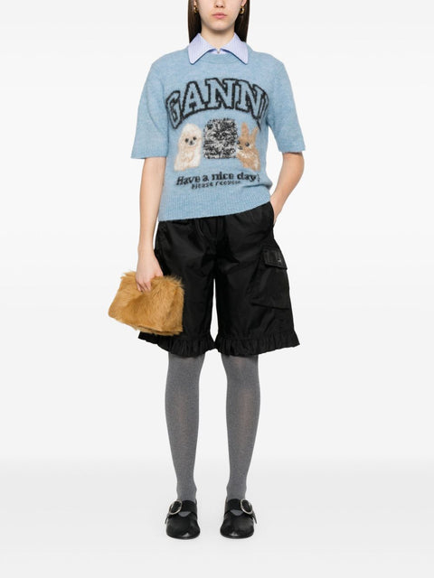 Ganni GANNI Shorts Black