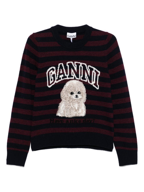 Ganni GANNI Sweaters Bordeaux