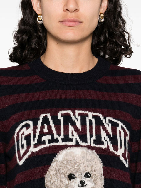 Ganni GANNI Sweaters Bordeaux
