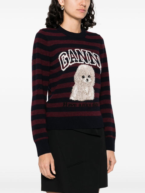 Ganni GANNI Sweaters Bordeaux