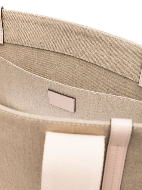 Chloè Chloè Chloé Woody canvas medium tote bag