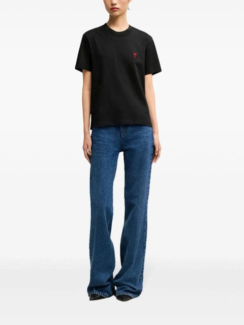 Ami Paris Ami Paris T-shirts and Polos Black