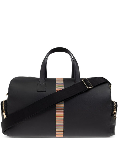 Paul Smith Paul Smith Leather 'Signature Stripe' Trim Holdall