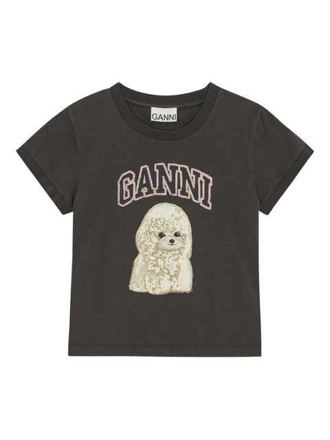 Ganni GANNI T-shirts and Polos Grey