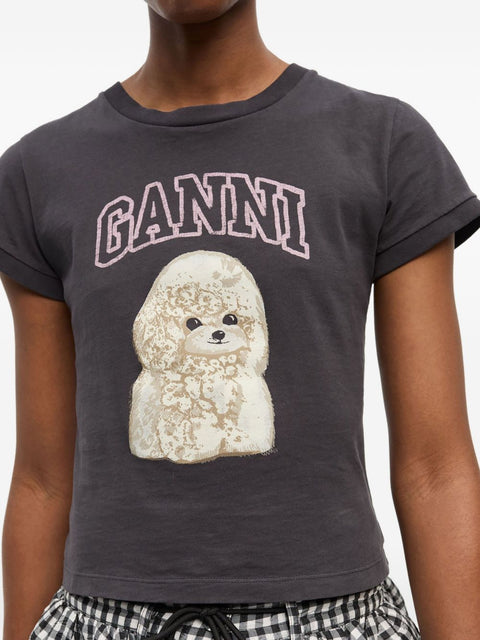 Ganni GANNI T-shirts and Polos Grey
