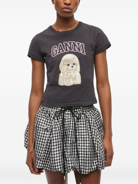Ganni GANNI T-shirts and Polos Grey