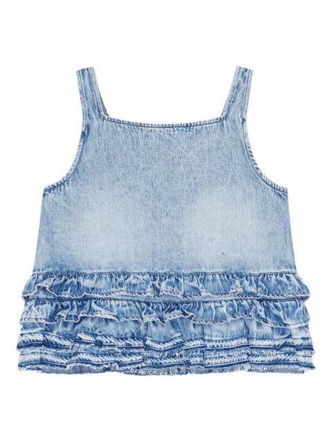 Ganni GANNI Top Clear Blue