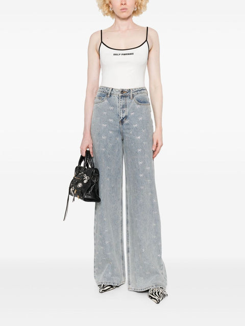 Self-Portrait Self-portrait Jeans Clear Blue