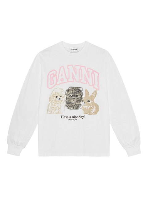 Ganni GANNI Sweaters White