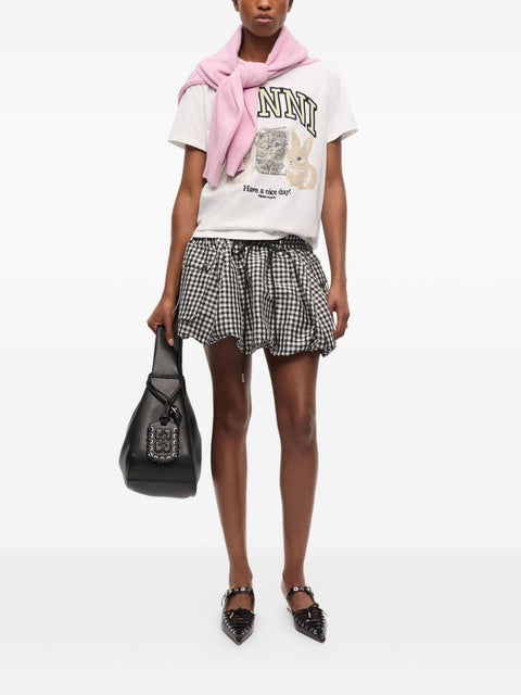 Ganni GANNI T-shirts and Polos White