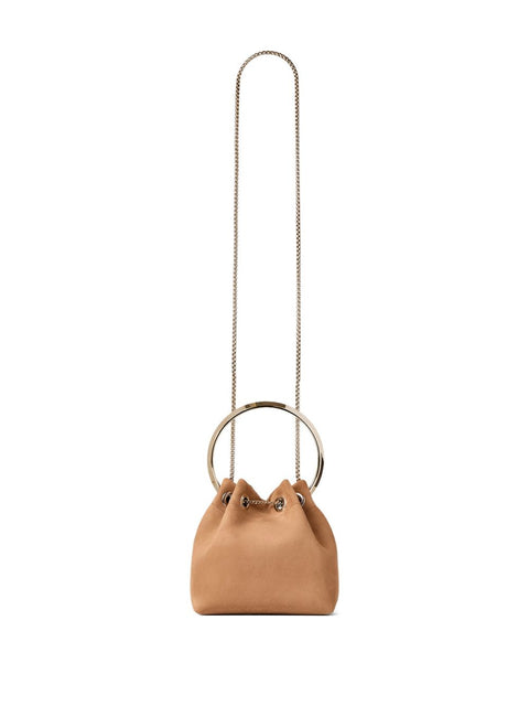 Jimmy Choo Jimmy Choo Toffee Suede Bag With Pearl Closure