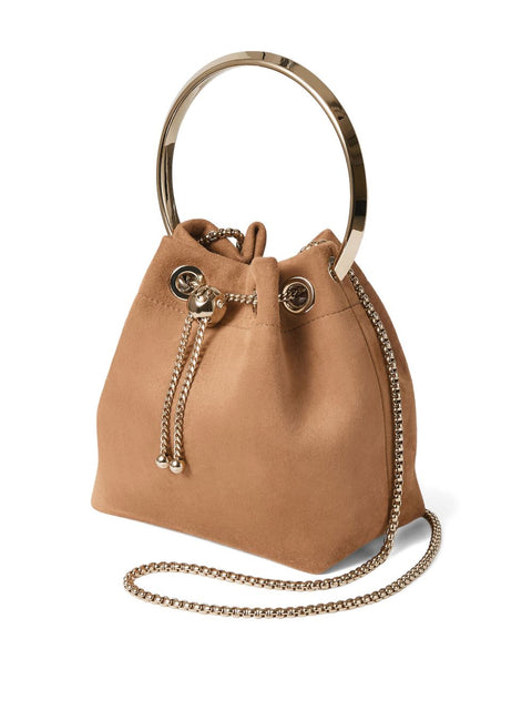 Jimmy Choo Jimmy Choo Toffee Suede Bag With Pearl Closure