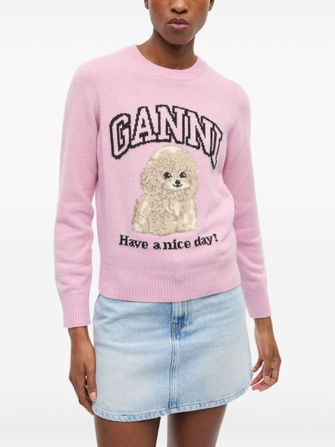 Ganni GANNI Sweaters Pink