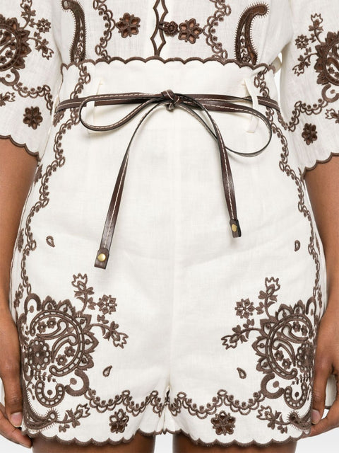 Zimmermann Zimmermann Shorts Ivory