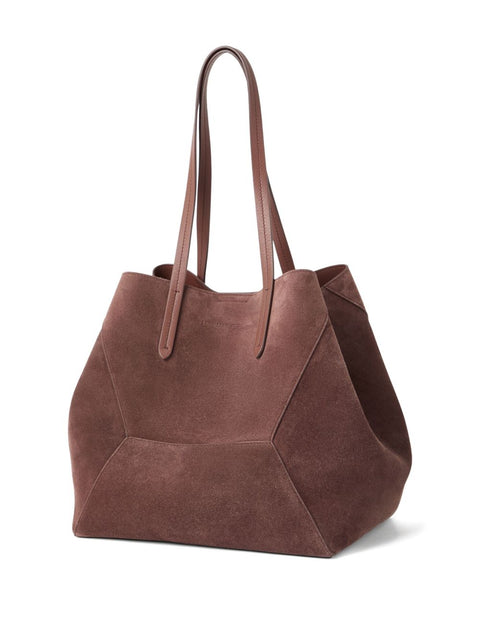 Brunello Cucinelli Brunello Cucinelli BC Duo bag in suede with monili