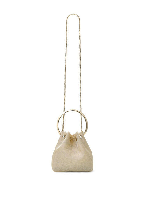 Jimmy Choo Jimmy Choo Bon Bon Metallic Mesh Bucket Bag