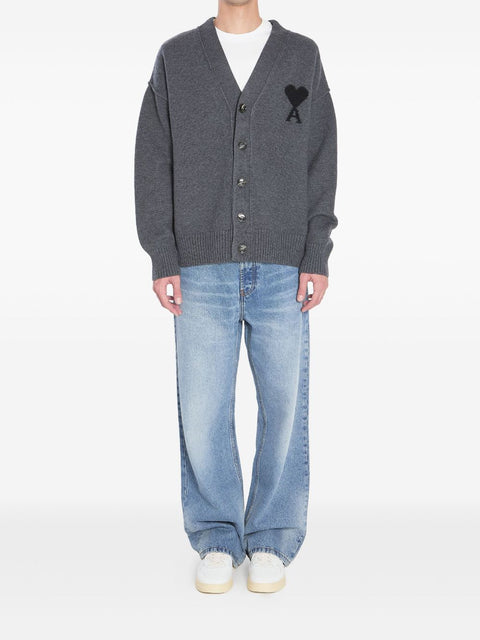 Ami Paris Ami Paris Sweaters Grey