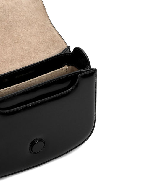 Ami Paris Ami Paris heart-motif leather shoulder bag