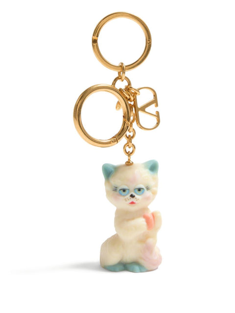 Valentino Garavani Valentino Garavani Le Chat De La Maison Nylon Keychain Bag Charm
